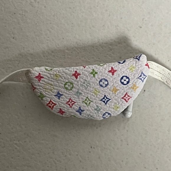 Designer Overalls Bucket Hat Bag 3 Piece Outfit For Labubu White - Picture 11 of 13